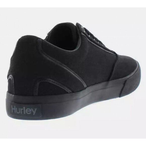 Hurley 8 Sneaker Men Arlo Canvas Lace-up Casual Shoes Classic Black Athleisure - Picture 11 of 13